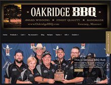Tablet Screenshot of oakridgebbq.com